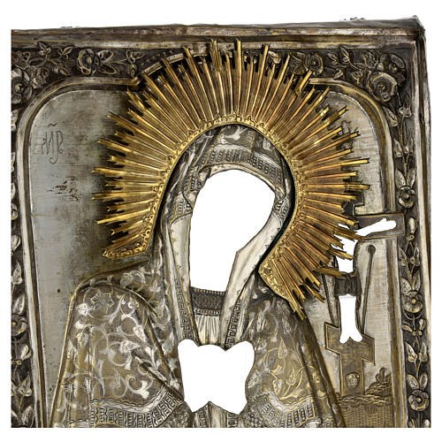 Ancient Russian Akhtyrskaya icon of the Mother of God, 18th-19th century, 20x15 in 10