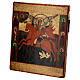 Icona russa San Michele Arcangelo antica 31x26 cm XVII-XVIII sec s3
