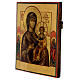 Icono ruso 32x28 cm Madre de Dios de Smolensk siglo XIX antiguo s3