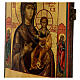 Icona russa 32x28 cm Madre di Dio di Smolensk XIX sec antica s4