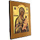 Vierge de Tikhvine ancienne icône russe moitié XIXe 54x45 cm s3