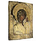 Madonna di Kazan ricamo onorifico icona antica XVIII sec russa 35x29 s3