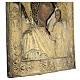 Madonna di Kazan ricamo onorifico icona antica XVIII sec russa 35x29 s7