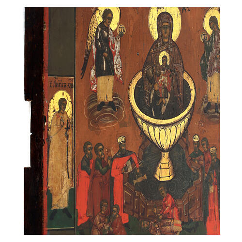 Icon Life-Giving Spring ancient Russian 27x23 cm 19th century 4