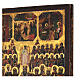 Sinassi dei santi con feste antica icona russa 36x31 cm XIX sec s6