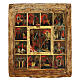 12 feste icona antica russa 31x27 cm XIX sec s1