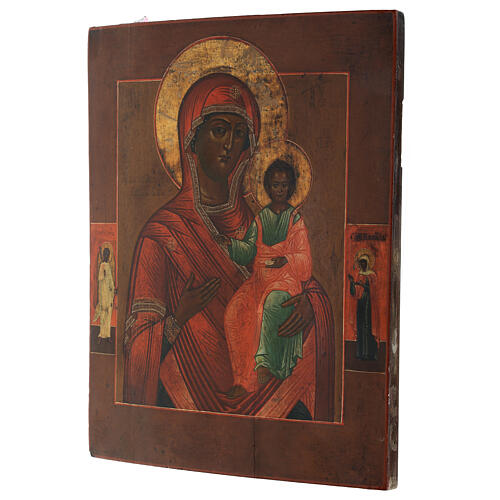 The Mother of God of Smolensk, ancient Russian icon, 19th century, 14x12 in 5