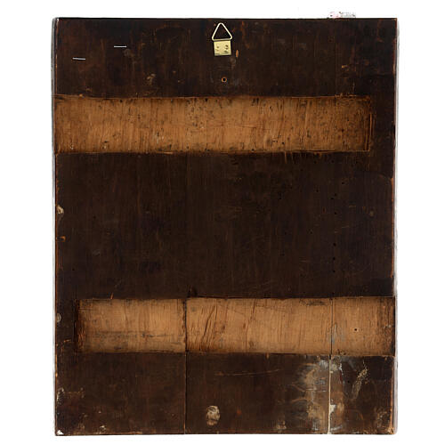 Nossa Senhora de Esmolensco ícone russo antigo 36x30 cm séc. XIX 7