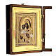 Virgin of Vladimir with theca, ancient Russian icon, 19th century, 10x8 in s4