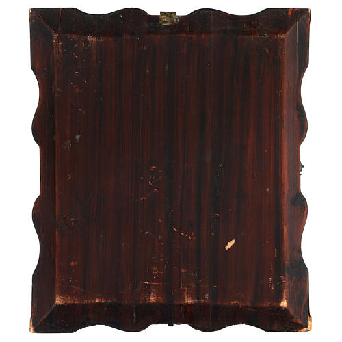 Alte russische Ikone „Gottesmutter von Smolensk“ mit Schutzvitrine, 19. Jh., 34 × 29 cm 9