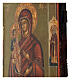 Virgen de las Tres Manos siglo XIX icono ruso antiguo 22x19 cm s6