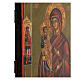 Madonna delle tre mani XIX sec icona russa antica 22x19 cm s4