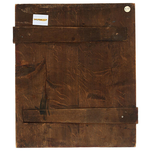 Ícone russo antigo São Jorge e o Dragão séc. XIX madeira de tília 32x26 cm 9