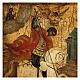 Ícone russo antigo São Jorge e o Dragão séc. XIX madeira de tília 32x26 cm s4