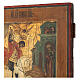Ícone russo antigo São Jorge e o Dragão séc. XIX madeira de tília 32x26 cm s6