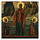 Ancient Russian icon of the Incoronation of the Virgin, 19th century, 16x14 in s8