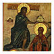 Icona antica russa Incoronazione della Vergine XIX sec 40x34 cm s3