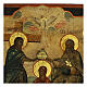 Ícone antigo russo Coroação de Nossa Senhora séc. XIX 40x34 cm s7