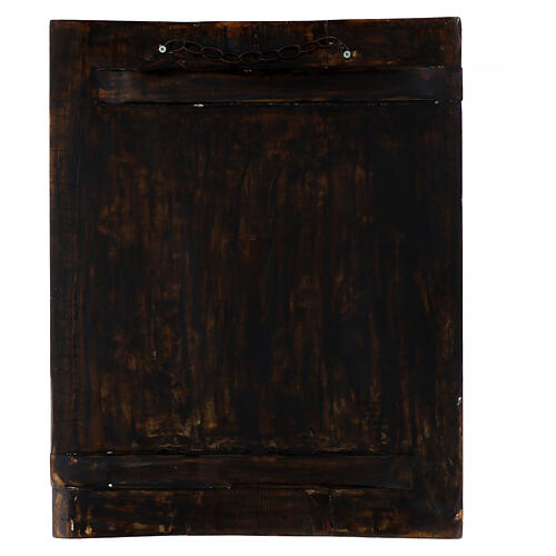Antike russische Ikone – Staurothek mit Bronzeikonen, 18–19 Jh, 75 × 67 cm 11