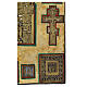 Antike russische Ikone – Staurothek mit Bronzeikonen, 18–19 Jh, 75 × 67 cm s7