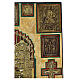 Antike russische Ikone – Staurothek mit Bronzeikonen, 18–19 Jh, 75 × 67 cm s8