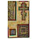 Ancient Russian icon, Staurotheke with bronze plates, 18th-19th century, 30x26 in s7