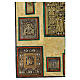 Icona antica Russa Stauroteca con bronzi XVIII - XIX sec 75x67 cm s5