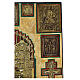 Ancient Russian icon Stauroteca with bronzes 18th - 19th century 75x67 cm s8