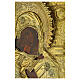 Ancient Russian gilded icon, Virgin of Vladimir, 18th century, 13x10.6 i s5