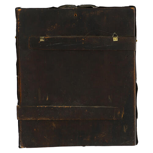 Ancient Russian icon Our Lady of Kazan gilded bronze 19th century 33x28.5 cm 8