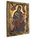 Icona antica Grecia Madonna Allattante XIX sec 54x41 cm  s6