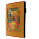 Ícone russo antigo Trindade do Antigo Testamento séc. XIX 31x26,5 cm s3