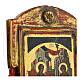 Icône ancienne Annonciation Grèce XIXe siècle 30x22 cm s4