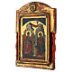 Icona antica Annunciazione Greca XIX sec 30x22 cm s5