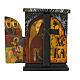 Ancient Greek icon, Triptych, 18th century, 10x7.5 in s4