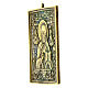 Icona antica da viaggio San Nicola da Myra XIX secolo 11x10 cm s2