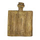 Icona da viaggio antica Santi Martiri bronzo XIX sec 6x4,5 cm s3