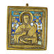 Ancient Russian icon of St Paraskeva, bronze, 18th century, 2x1.9 in s1