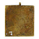 Icona antica da viaggio Trinità Russia bronzo XVIII sec 5,5x5,7 cm s3