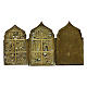 Ancient Russian travel polyptych foldable 19th century 40x17 cm s2