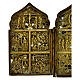 Ancient Russian travel polyptych foldable 19th century 40x17 cm s3