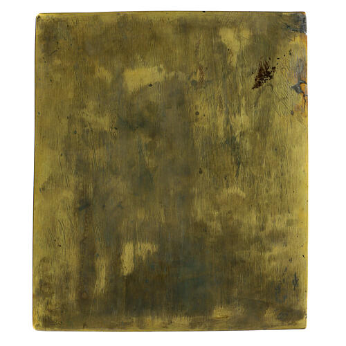 Rosyjska ikona Matki Bożej Kazańskiej, brąz, XX w., 26,1×22,5cm 4