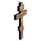 Ícone antigo Crucificação Rússia séc. XVIII 35,5x21 cm s4
