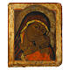 Icône russe ancienne Mère de Dieu de Korsun XVIIIe siècle 30x25,5 cm s1