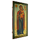 Ícone russo antigo Mãe de Deus de Timofeeva séc. XIX 110x54x3,6 cm s3
