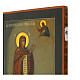 Ícone antigo russo de Bogolioubovo da Mãe de Deus séc. XIX 35x26 cm s4