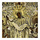 Ícone antigo russo Alegria de Todos os Aflitos com riza metal séc. XIX 29x25 cm s2