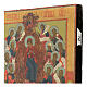 Icona russa antica Elogio dei Profeti XVIII sec 36x30 cm s5