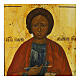 Icona russa antica San Pantaleone XIX sec 30x26 cm s2
