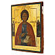 Icona russa antica San Pantaleone XIX sec 30x26 cm s3